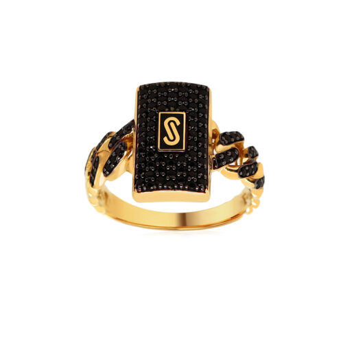 Monaco Chain ring Classic Pavé lock